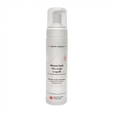 Mousse Basic Viso Corpo e Capelli - Biofficina Toscana
