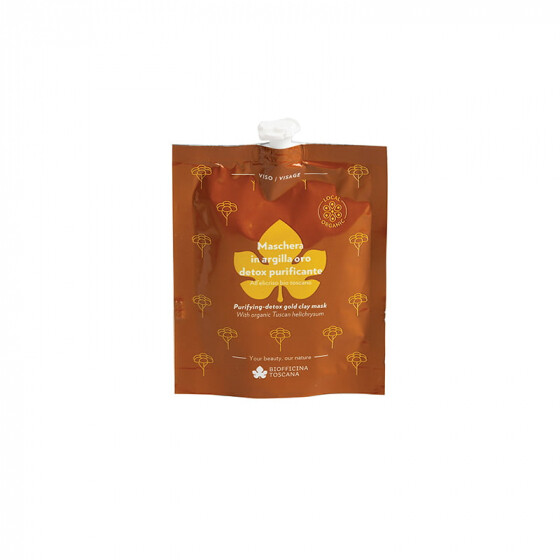 Maschera Viso in argilla Oro Detox Purificante - Biofficina Toscana