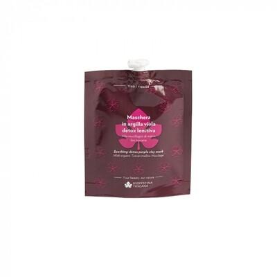 Maschera Viso in argilla Viola Detox Lenitiva - Biofficina Toscana