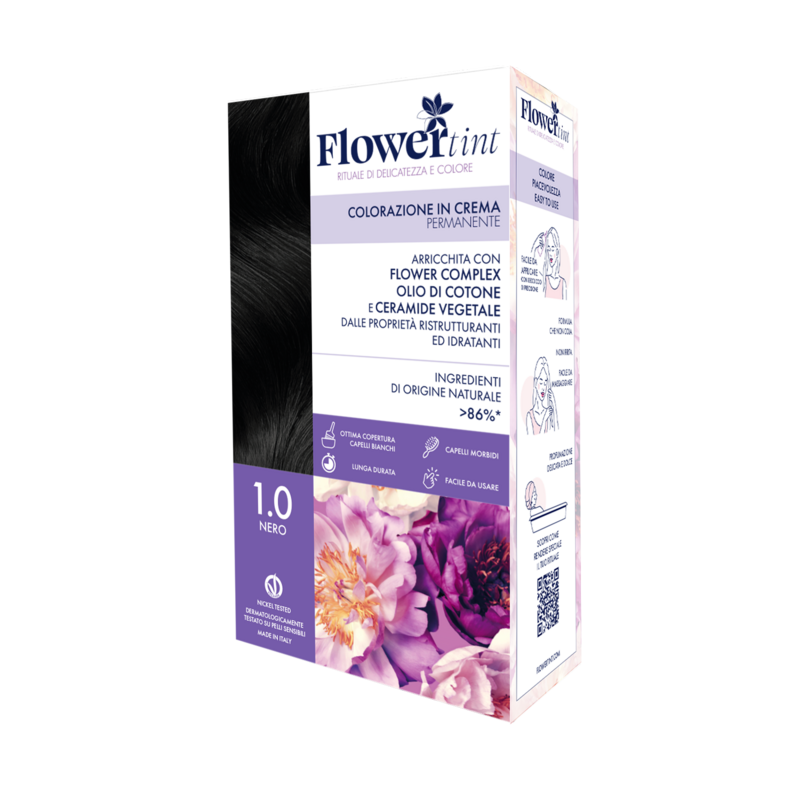 Tinta Per Capelli 1.0 Nero - Flower Tint