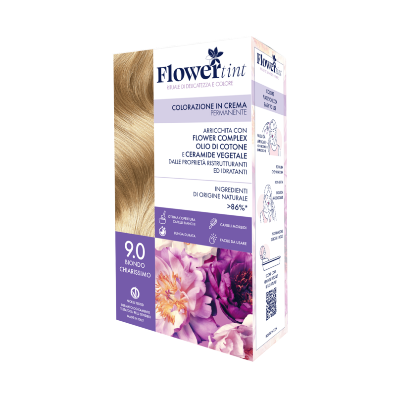 Tinta Per Capelli 9.0 Biondo Chiarissimo - Flower Tint