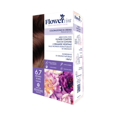 Tinta Per Capelli 6.7 Biondo Scuro Cacao - Flower Tint