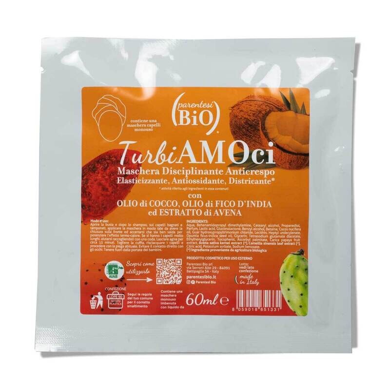 Maschera Capelli Anticrespo in Tessuto - Turbiamoci - ParentesiBio