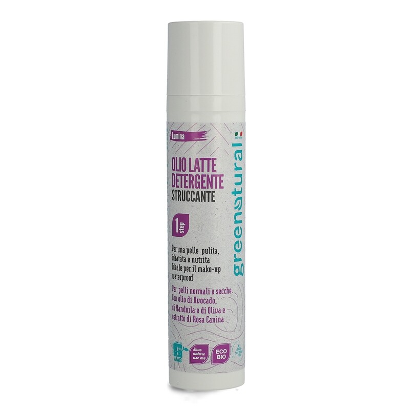 Olio Latte Detergente Struccante Lumina - GreeNatural