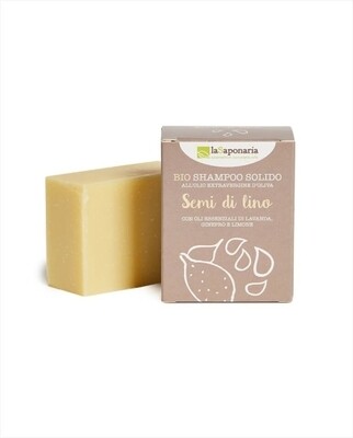 Doccia Shampoo Solido ai Semi di Lino - La Saponaria