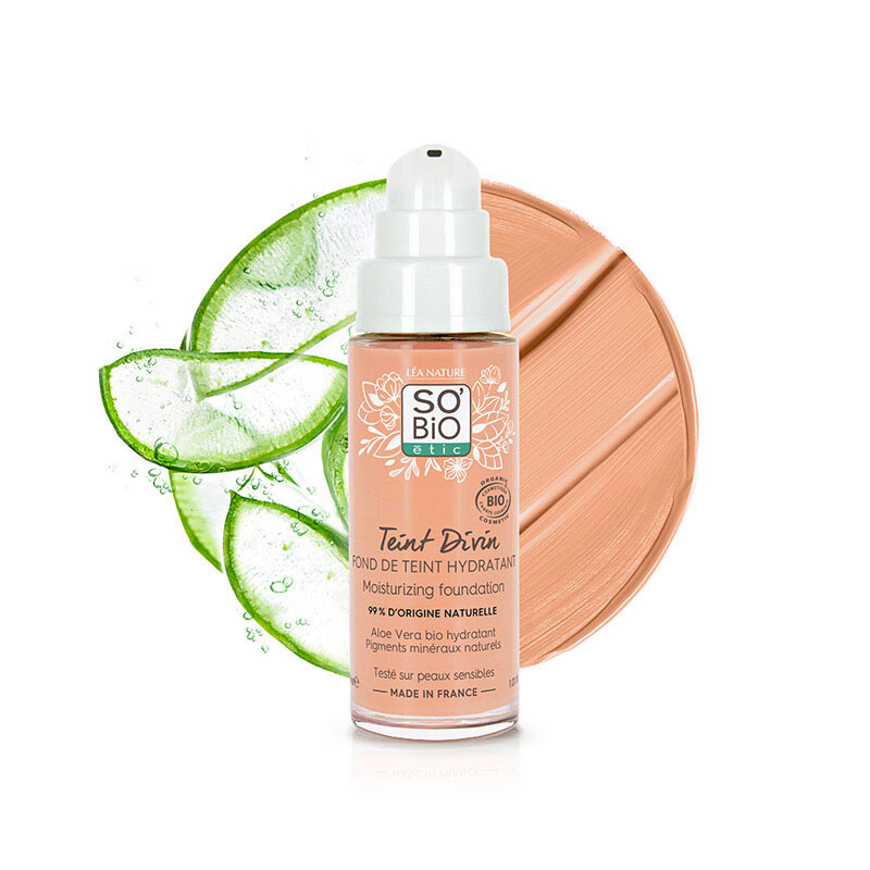 Fondotinta Idratante "Teint Divin" - 20 Beige Rosé - So'Bio étic