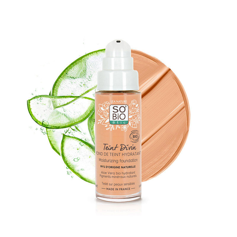 Fondotinta Idratante "Teint Divin" - 25 Beige Doré - So'Bio étic