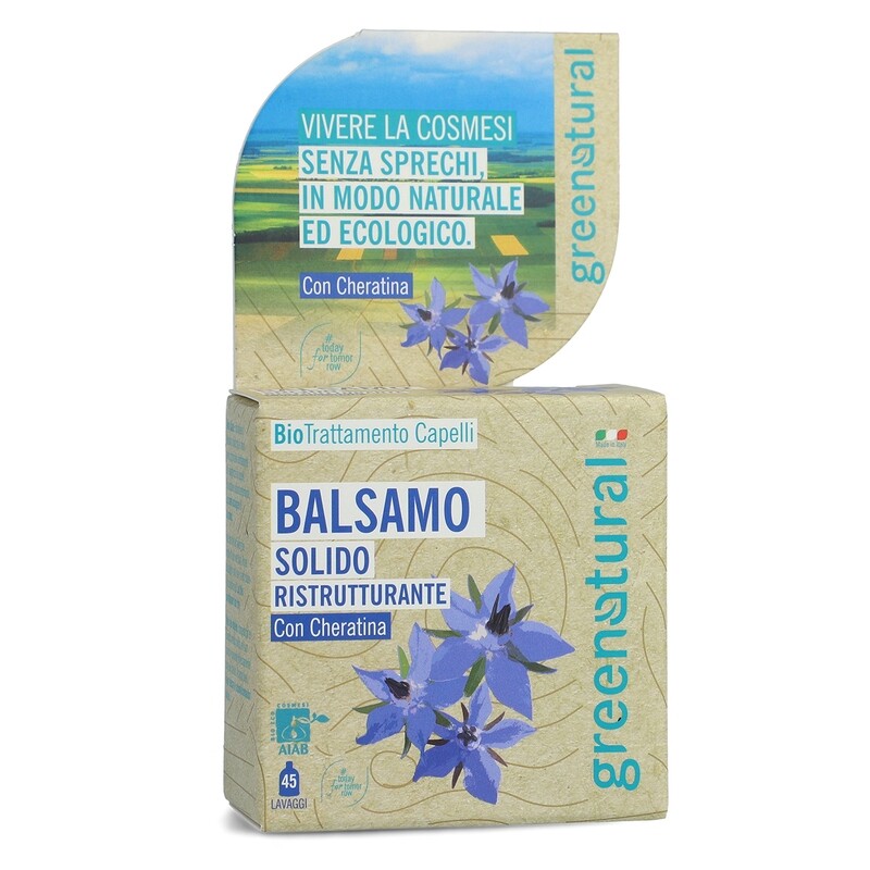 Balsamo Solido Ristrutturante con Cheratina - GreeNatural