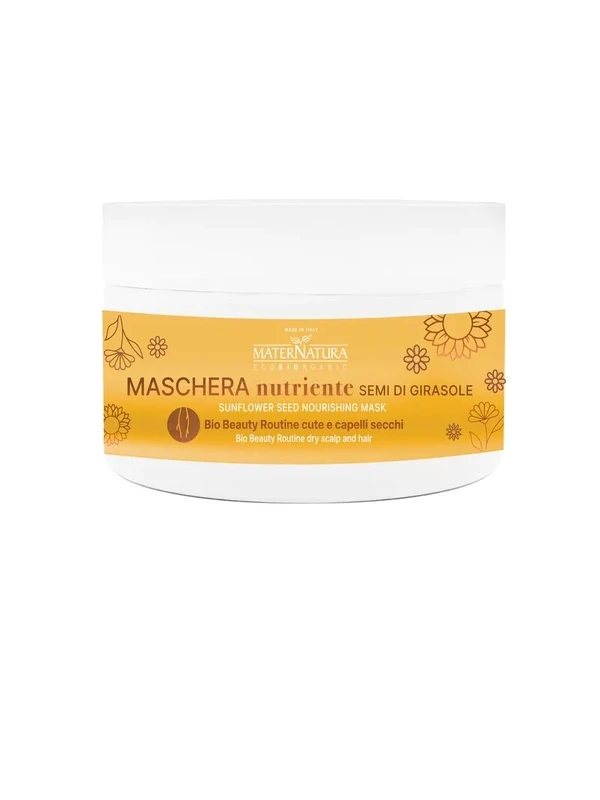Maschera Nutriente Capelli Secchi ai Semi di Girasole - MaterNatura