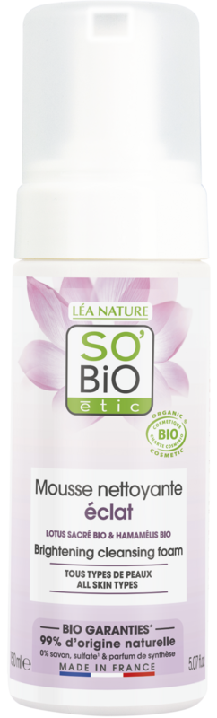 Mousse Viso Detergente Illuminante - Peau Parfaite - So'Bio étic