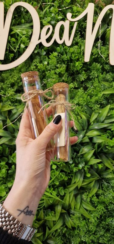 Palo Santo in Ampolla con Frase Motivazionale