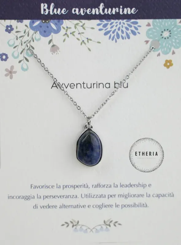 Collana Avventurina Blu - Etheria