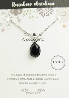 Collana Ossidiana Arcobaleno - Etheria