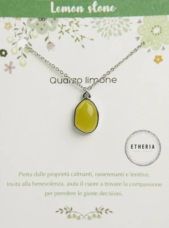 Collana Quarzo Limone - Etheria