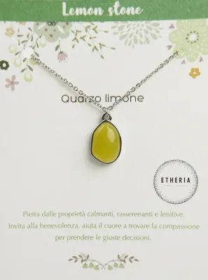 Collana Quarzo Limone - Etheria