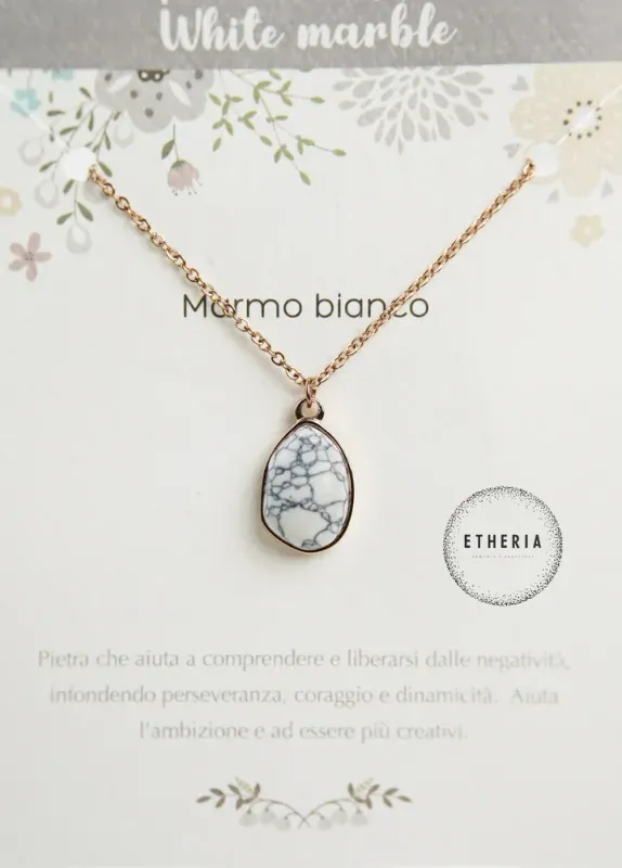 Collana Marmo Bianco - Etheria