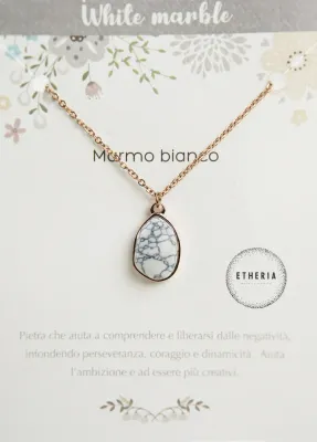 Collana Marmo Bianco - Etheria