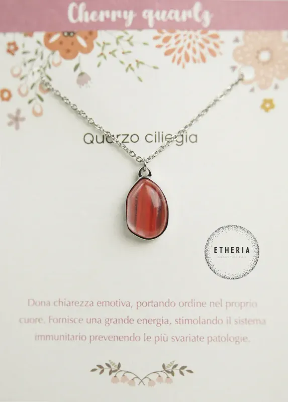 Collana Quarzo Ciliegia - Etheria