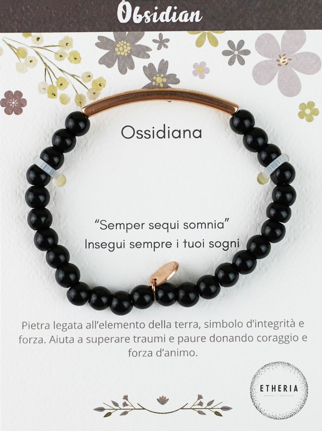 Bracciale Ossidiana - Etheria
