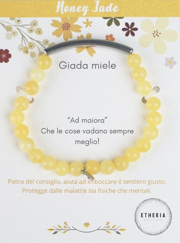 Bracciale Giada Miele - Etheria
