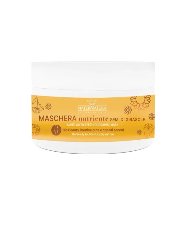 Maschera Nutriente Capelli Secchi ai Semi di Girasole - MaterNatura