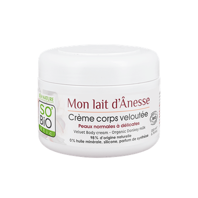 Crema Vellutata Nutriente Corpo - Latte d'Asina - So'Bio étic Crema Vellutata Nutriente Corpo - Latte d'Asina - So'Bio étic