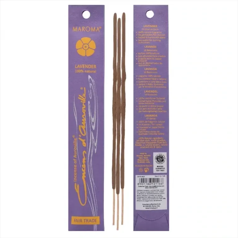 Incenso d'Auroville Lavanda - Maroma