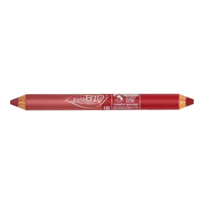 Matitone Duo Labbra - Rosa Corallo+Rosso Ciliegia - PuroBio