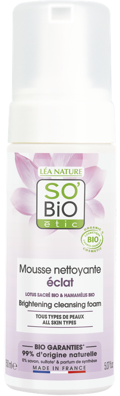 Mousse Viso Detergente Illuminante - Peau Parfaite - So'Bio étic