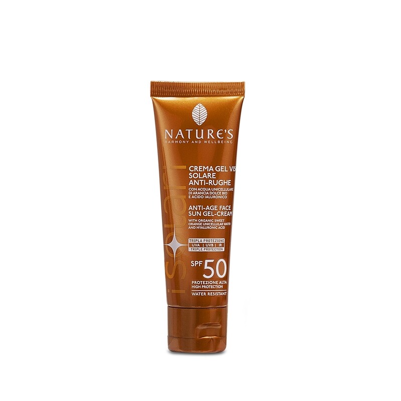 Crema-gel Viso Solare Antirughe Spf 50 - Nature's