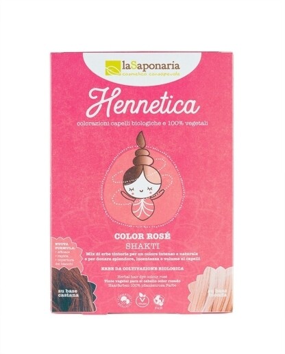 Tinta Vegetale Rosè Shakti - Hennetica La Saponaria