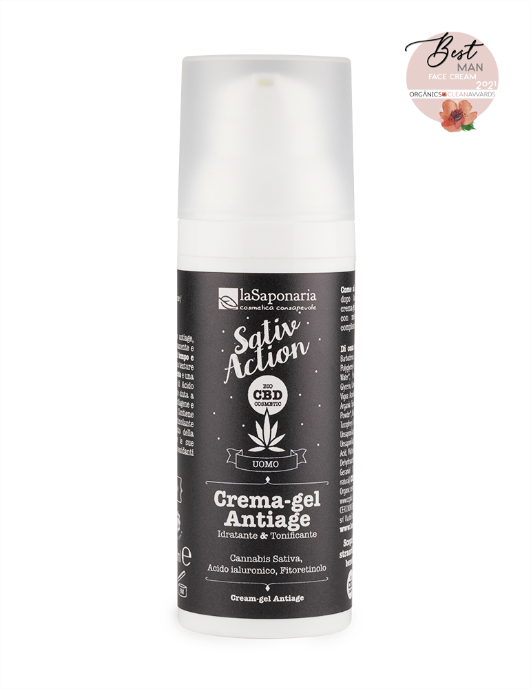 Crema Gel-Viso Antiage Uomo - SativAction - La Saponaria
