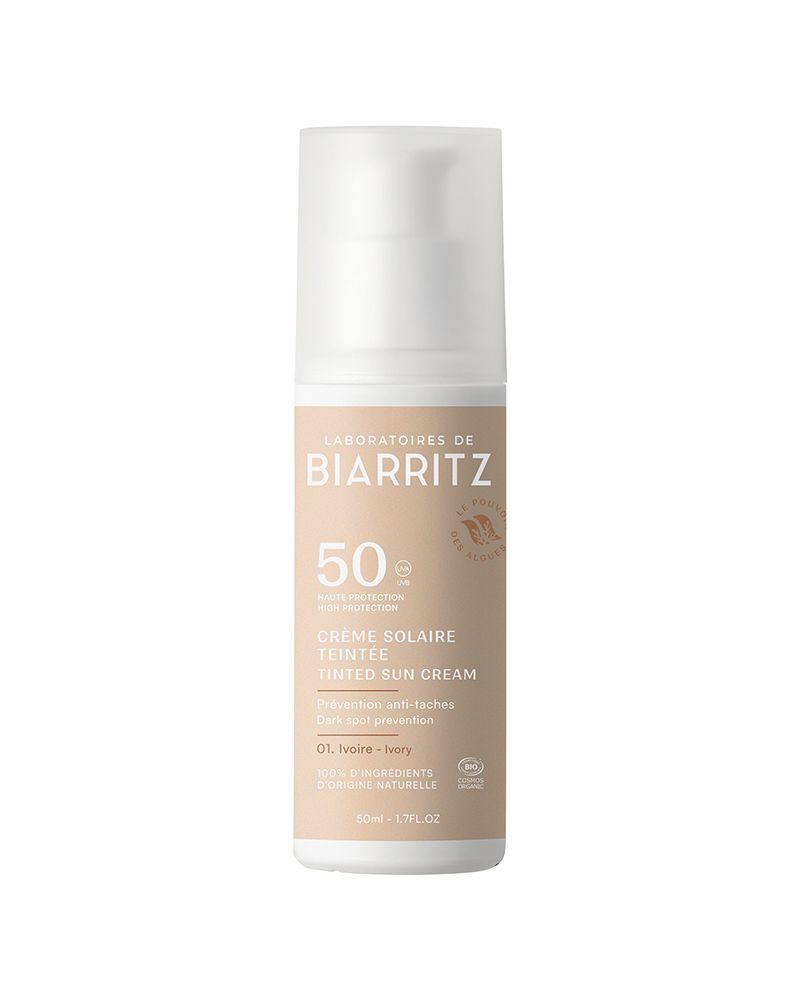 Crema Solare Viso Colorata SPF 50 IVOIRE - Alga Maris Crema Solare Viso Colorata SPF 50 IVOIRE - Alga Maris