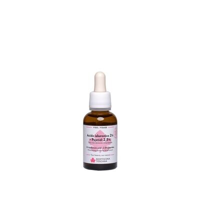Siero viso Idratante Rimpolpante Acido Ialuronico 2% + Peptidi 2,5% - Biofficina Toscana Siero viso Idratante Rimpolpante Acido Ialuronico 2% + Peptidi 2,5% - Biofficina Toscana