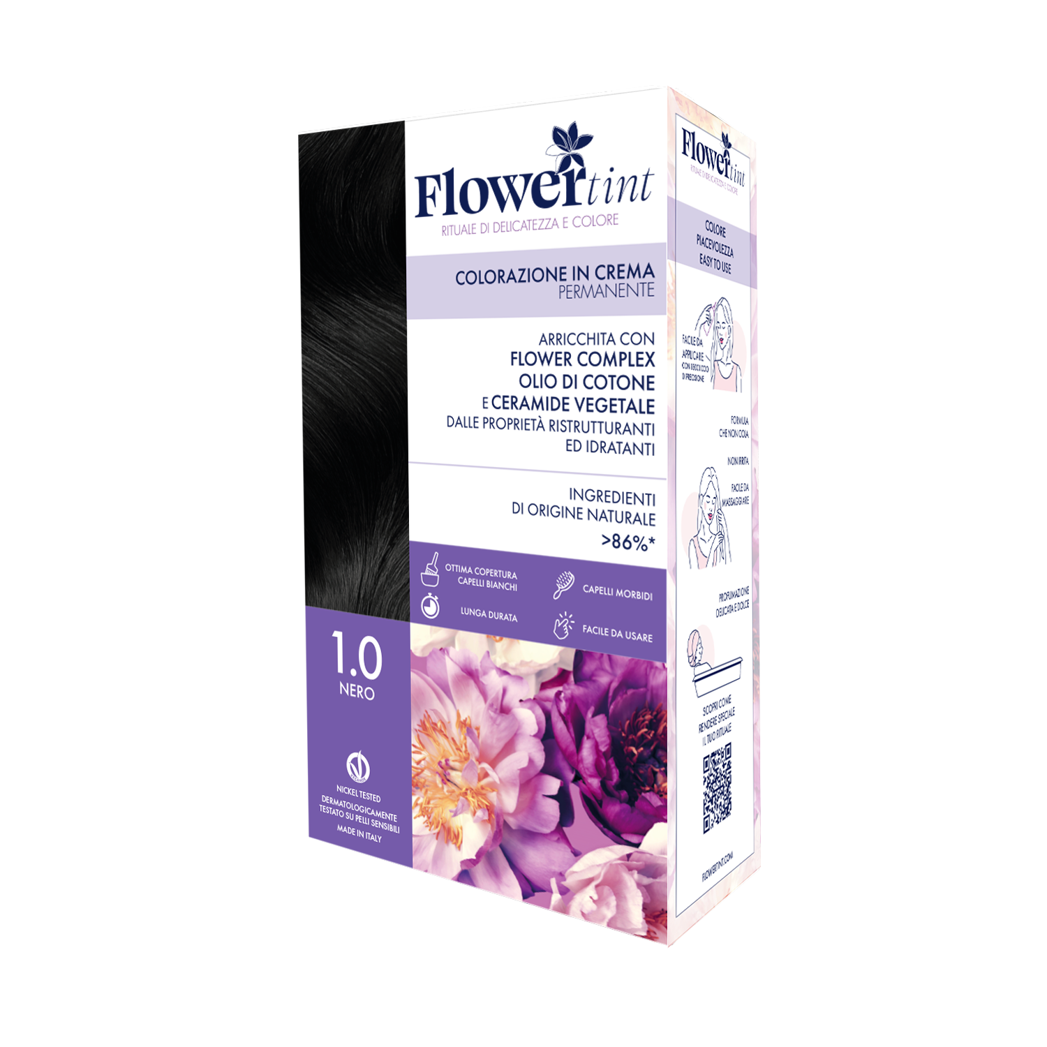 Tinta Per Capelli 1.0 Nero - Flower Tint Tinta Per Capelli 1.0 Nero - Flower Tint