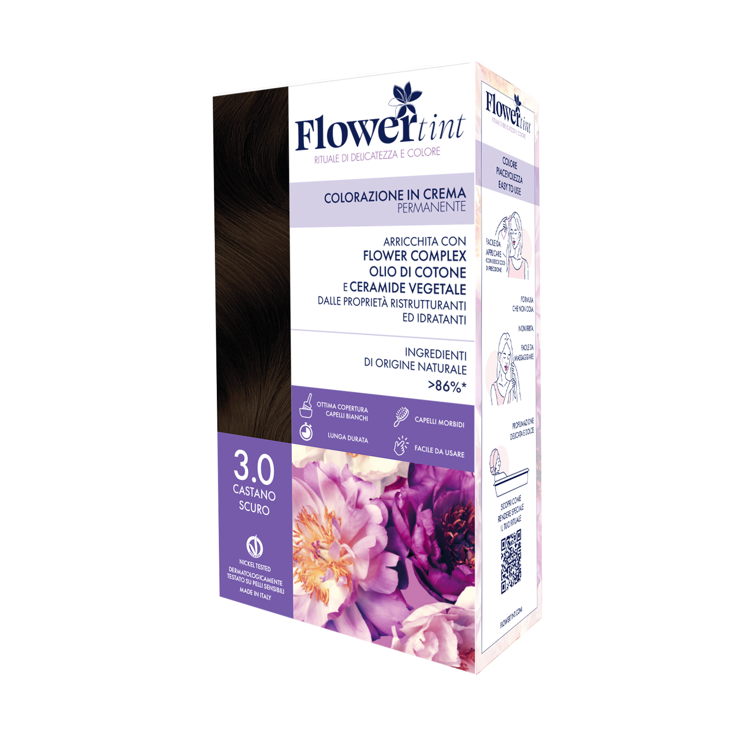Tinta Per Capelli 3.0 Castano Scuro - Flower Tint Tinta Per Capelli 3.0 Castano Scuro - Flower Tint