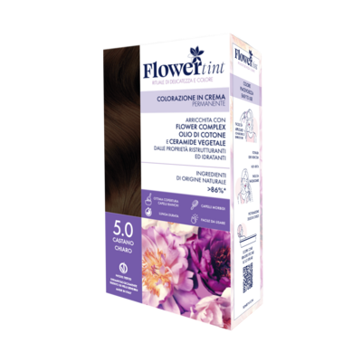 Tinta Per Capelli 5.0 Castano Chiaro - Flower Tint Tinta Per Capelli 5.0 Castano Chiaro - Flower Tint