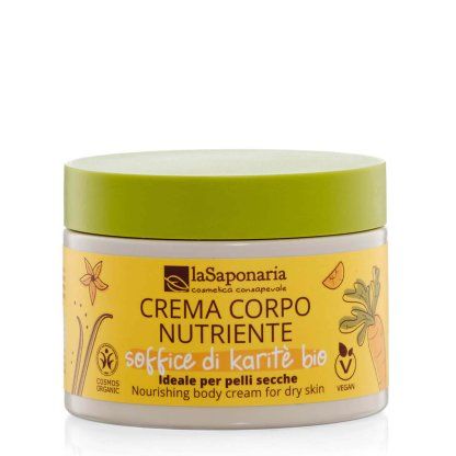 Crema Corpo Nutriente Carota&Vaniglia - Soffice di Karitè - La Saponaria