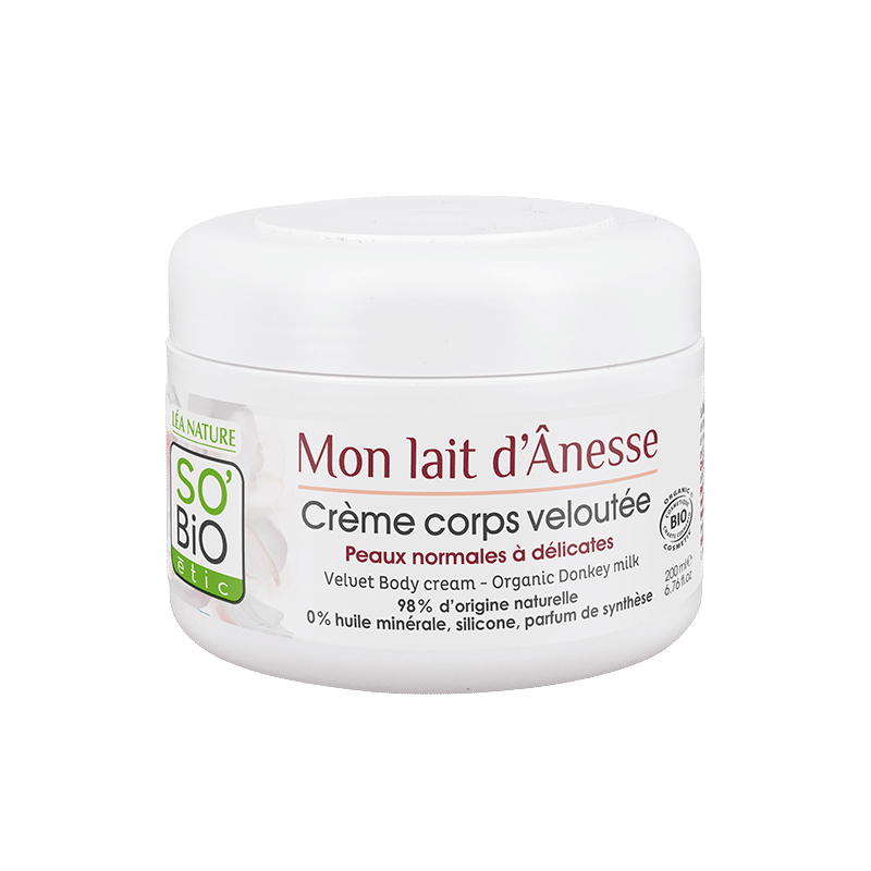 Crema Vellutata Nutriente Corpo - Latte d'Asina - So'Bio étic Crema Vellutata Nutriente Corpo - Latte d'Asina - So'Bio étic