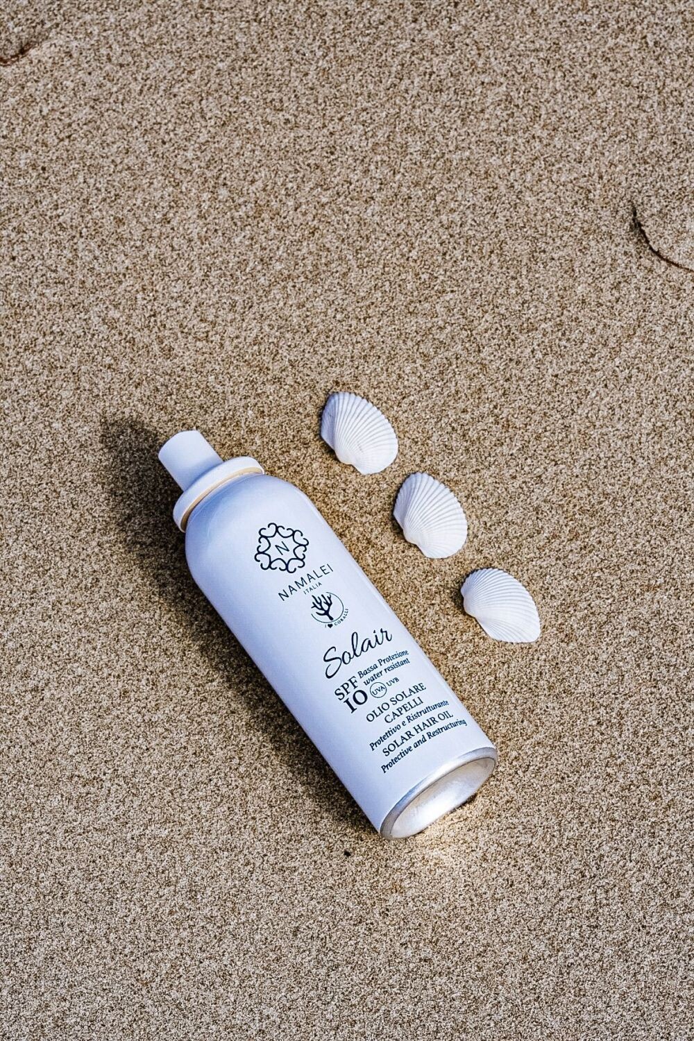 Olio Solare Capelli Protettivo e Ristrutturante SPF 10 - Namalei Olio Solare Capelli Protettivo e Ristrutturante SPF 10 - Namalei