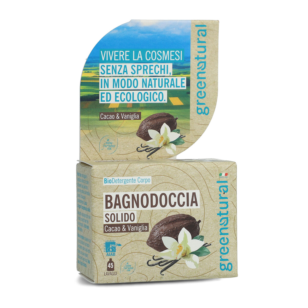 Bagnodoccia Solido Cacao&Vaniglia - GreeNatural Bagnodoccia Solido Cacao&Vaniglia - GreeNatural