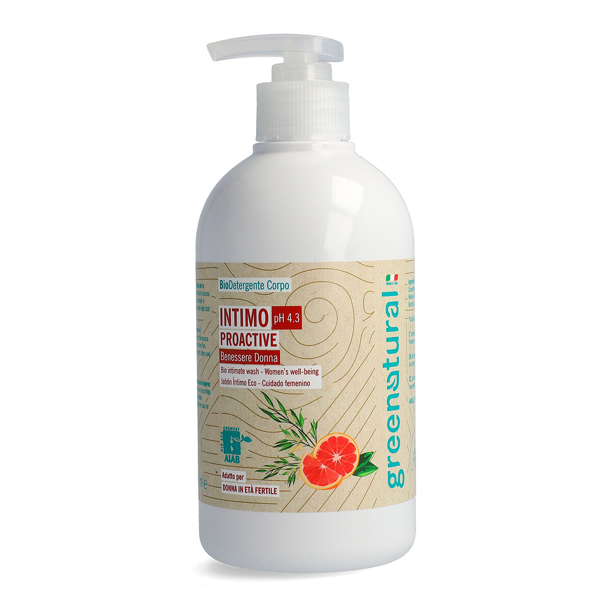 Detergente Intimo Proactive pH 4.3 - GreeNatural Detergente Intimo Proactive pH 4.3 - GreeNatural