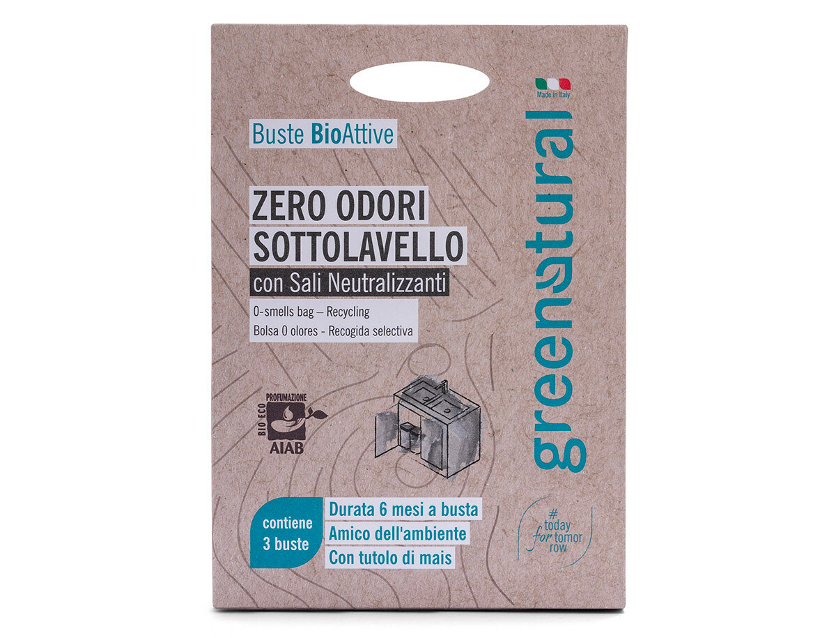 Buste Bioattive Zero Odori Sotto Lavello - GreeNatural Buste Bioattive Zero Odori Sotto Lavello - GreeNatural