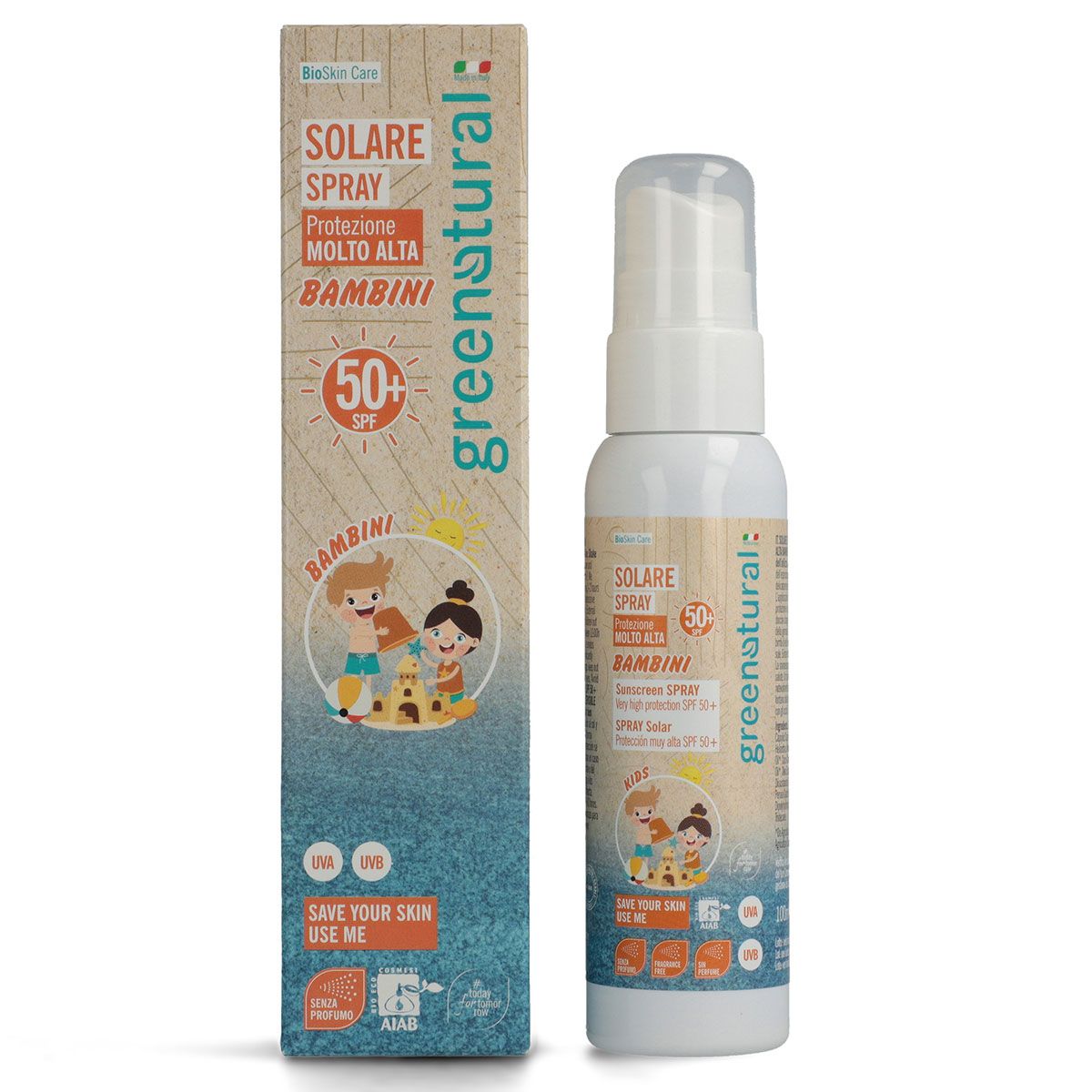 Spray Solare Spf 50+ Baby - Greenatural Spray Solare Spf 50+ Baby - Greenatural