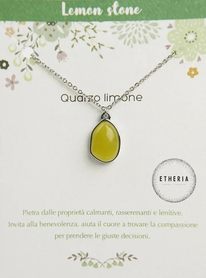 Collana Quarzo Limone - Etheria Collana Quarzo Limone - Etheria