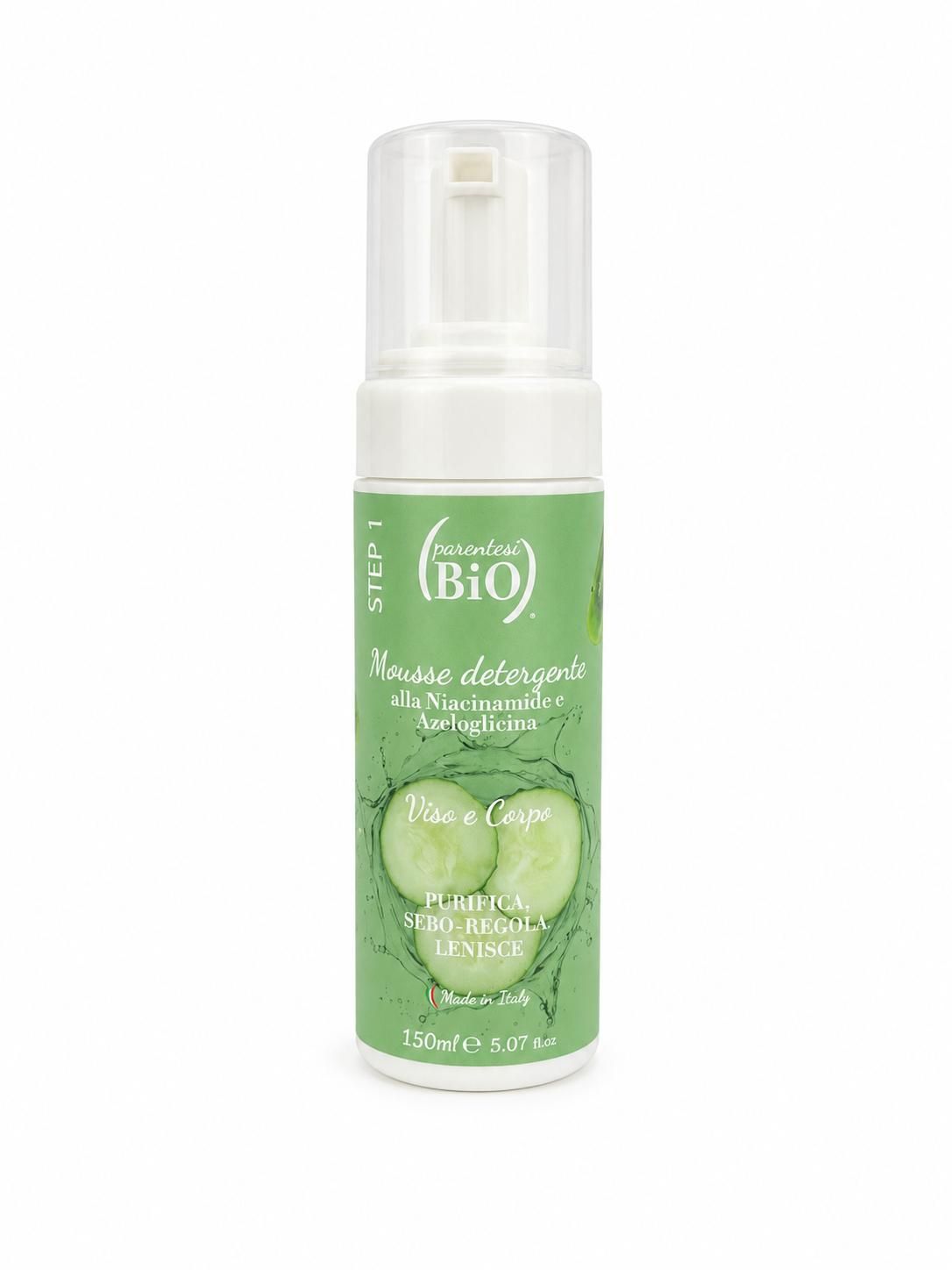Mousse Detergente Viso Niacinamide e Azeloglicina - ParentesiBio