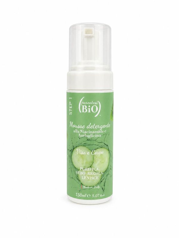 Mousse Detergente Viso Niacinamide e Azeloglicina - ParentesiBio