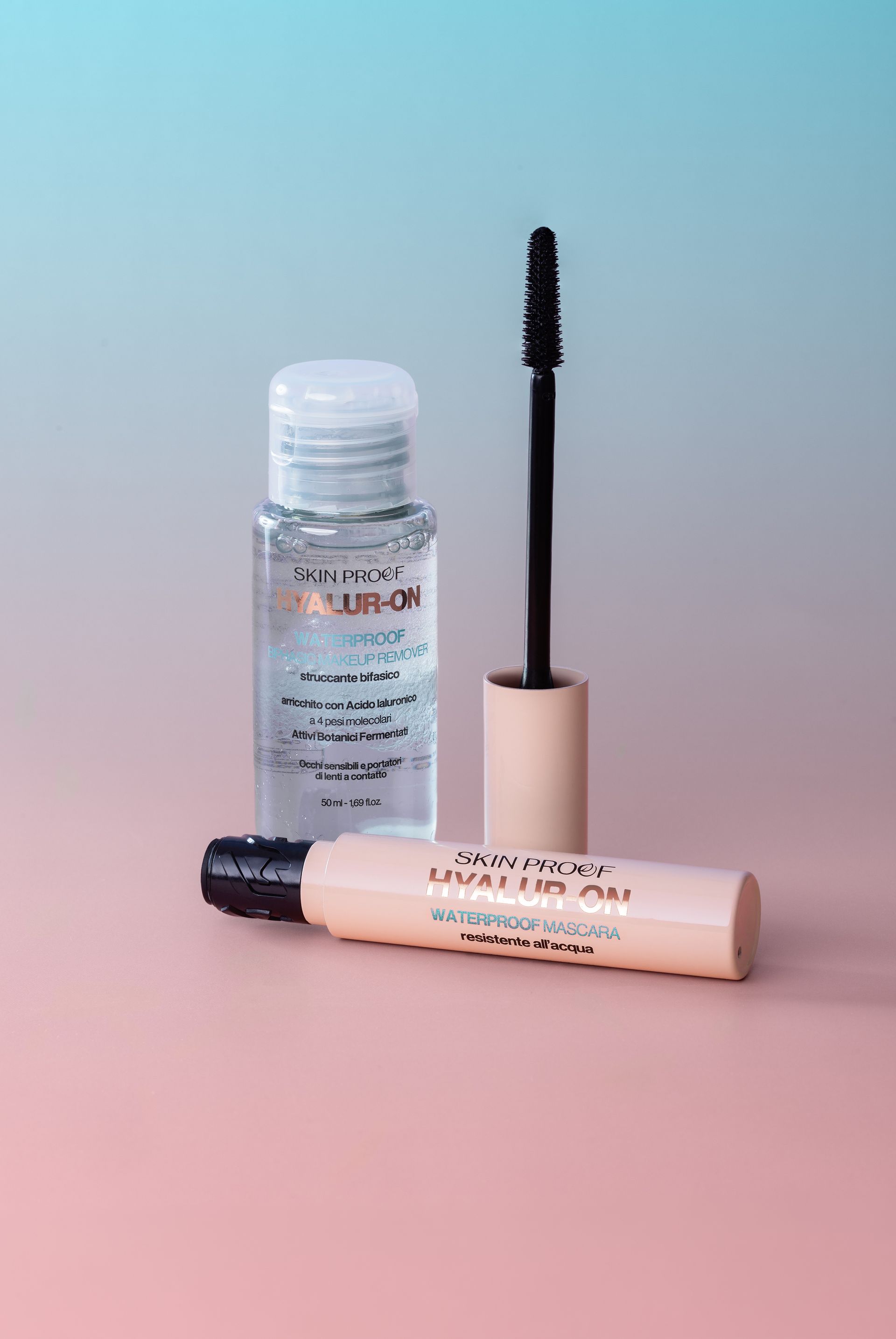 Mascara Waterproof + Struccante Bifasico - Hyalur-on - Skin Proof