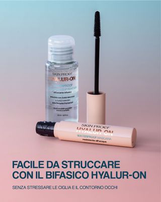 Mascara Waterproof + Struccante Bifasico - Hyalur-on - Skin Proof Mascara Waterproof + Struccante Bifasico - Hyalur-on - Skin Proof