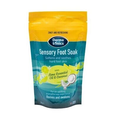Dermatonics Sensory Foot Soak 350g With Lime Essential Oil And Coconut
